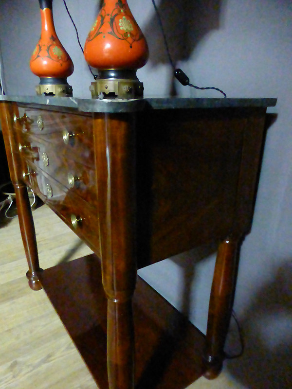 Console à Tiroirs En Acajou