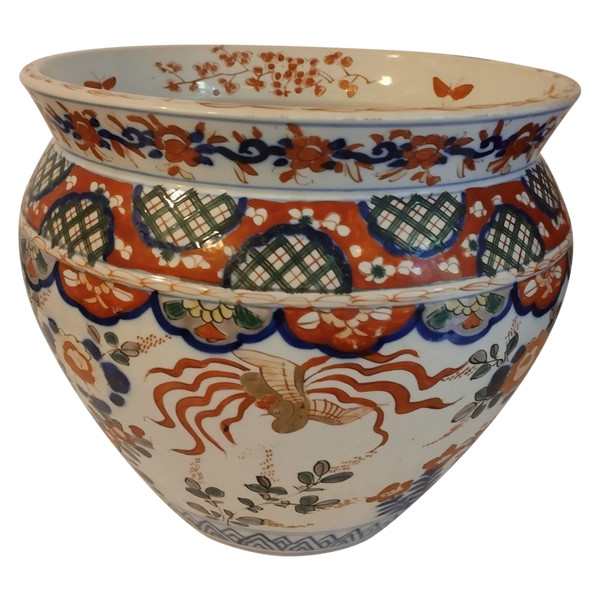 Vaso da fiori - Porcellana - Imari - Giappone - Fine XIX sec.