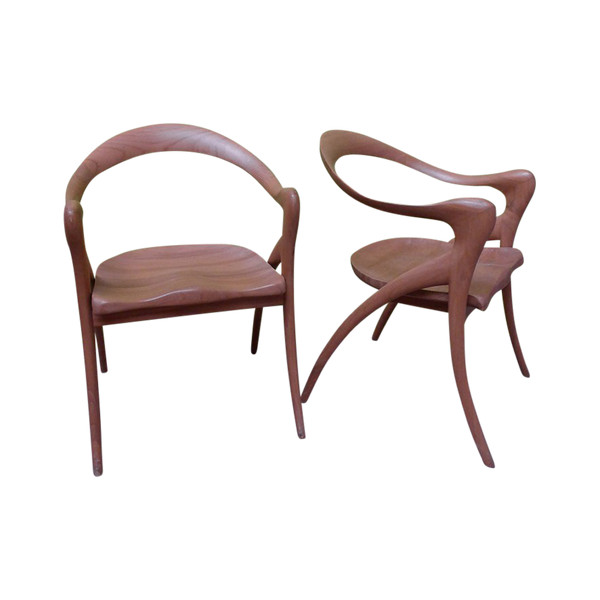 Coppia di poltrone in teak