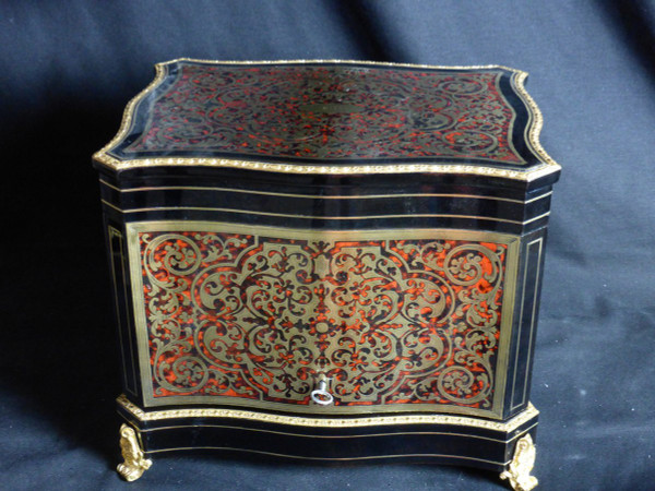 19th century Boulle wine cellar