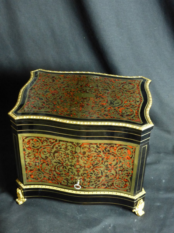 19th century Boulle wine cellar