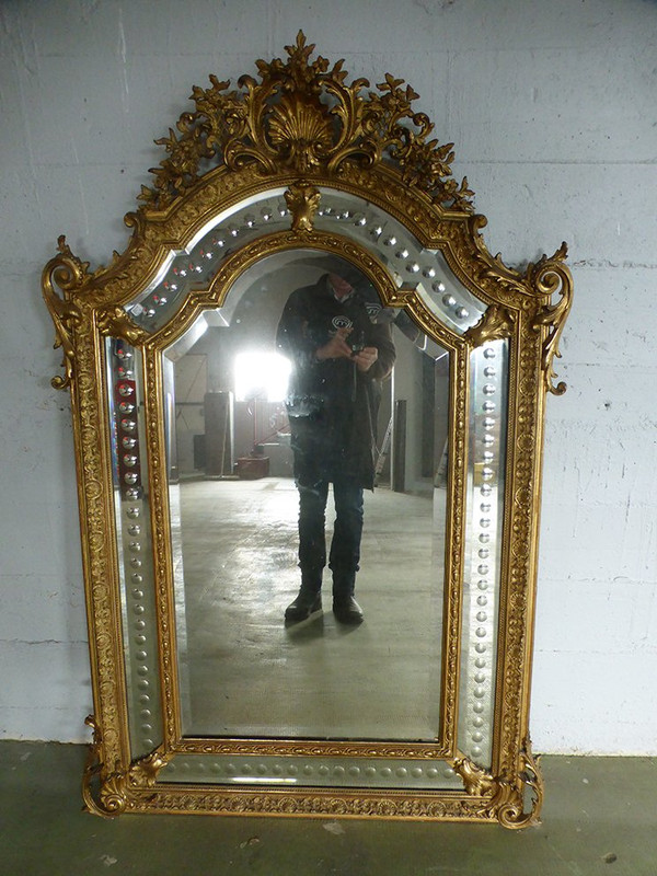 Specchio Napoleone III con riserve