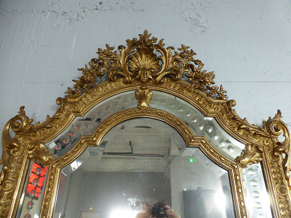 Specchio Napoleone III con riserve