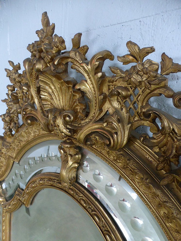 Specchio Napoleone III con riserve