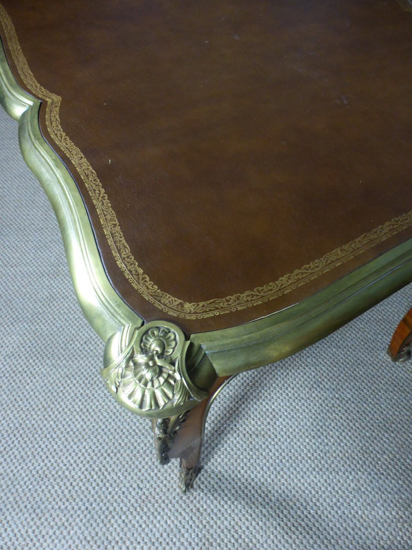 Bureau Louis XV En Marqueterie