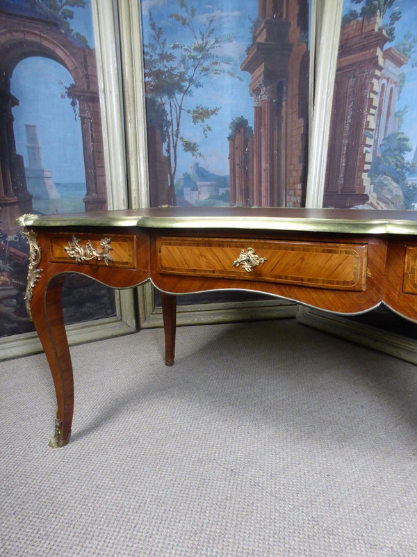 Bureau Louis XV En Marqueterie