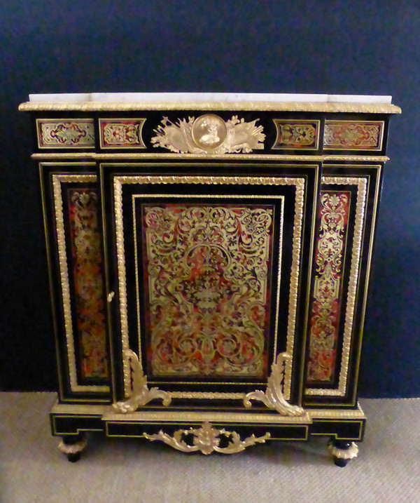Buffet d'Appui En Marqueterie Boulle époque Napoléon III
