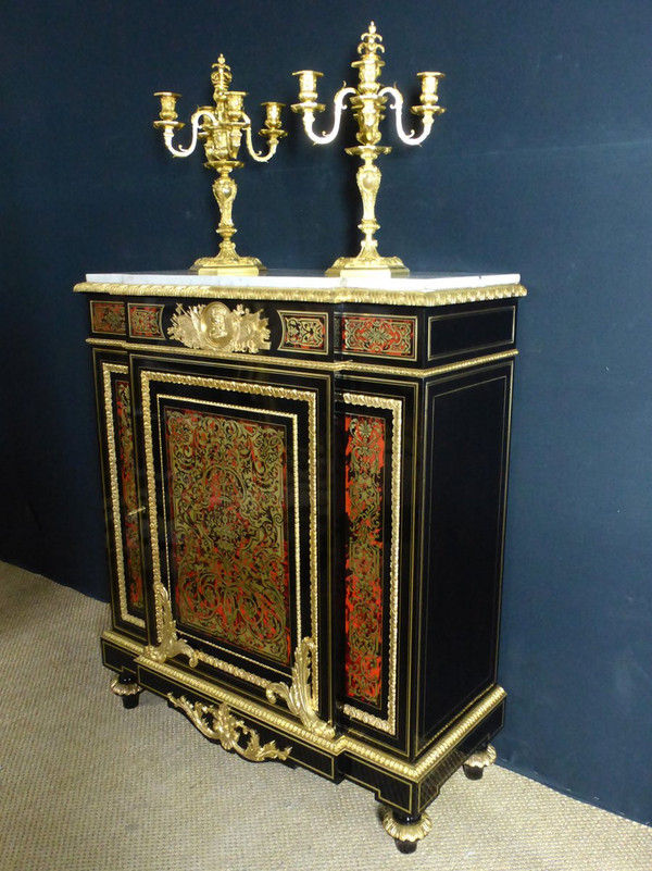 Buffet d'Appui En Marqueterie Boulle époque Napoléon III