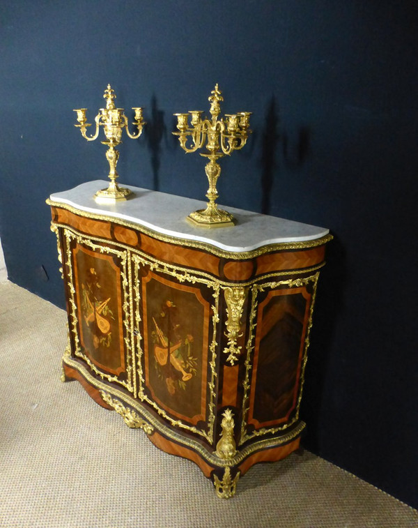 Credenza intarsiata Napoleone III