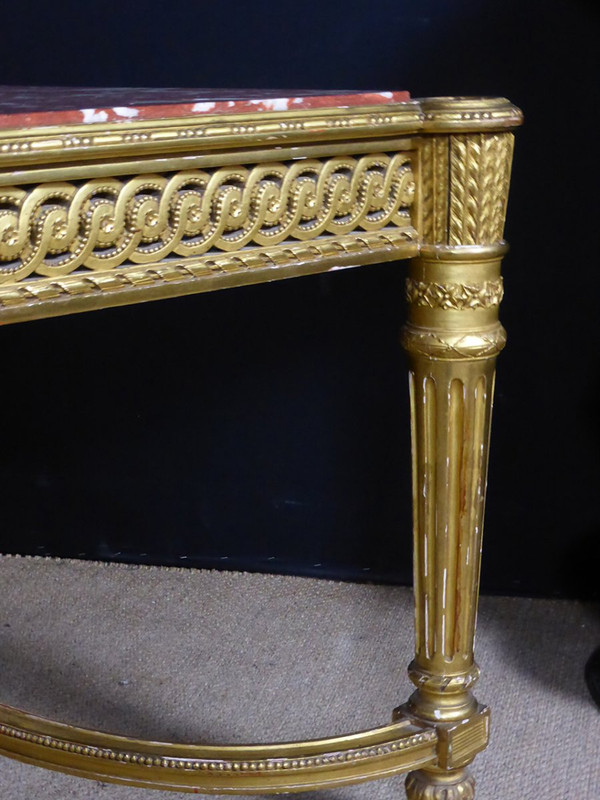 Table De Milieu En Bois Dore