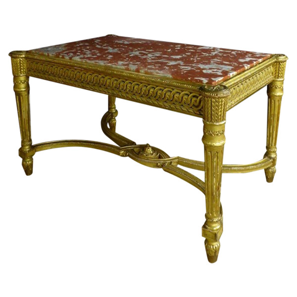 Table De Milieu En Bois Dore