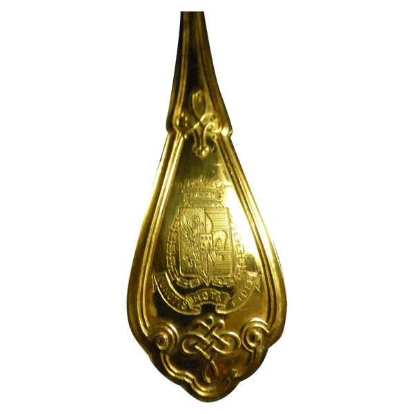 19th Century Armorié Vermeil Entremets Service