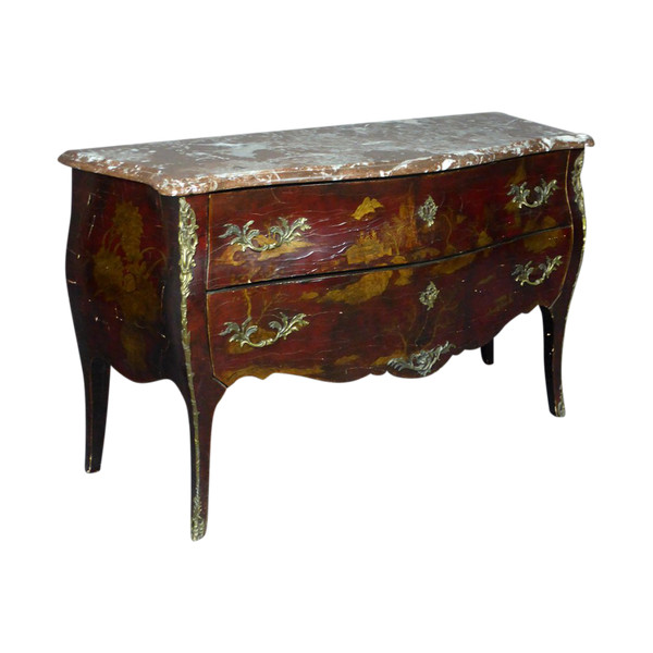 Commode Style Louis XV En Laque