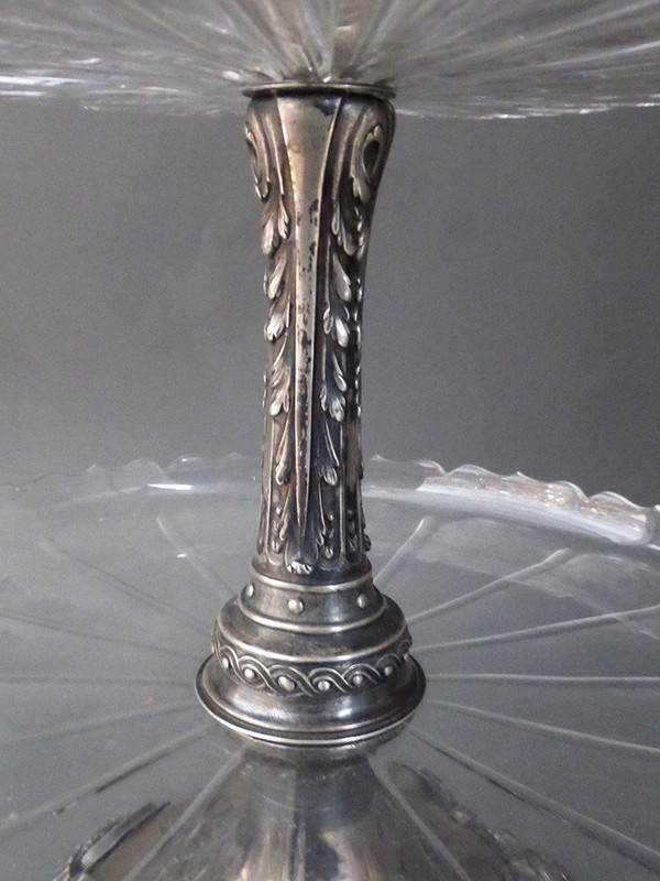 Silver Servant With Two Crista Trays