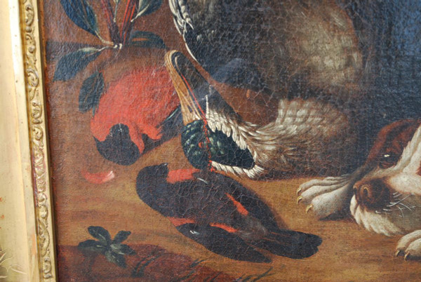 Still Life With Dog XVII Follower Of HONDE COTTER