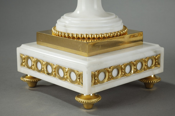 Coppia di candelabri a balaustra molto grandi, firmati Eugène HAZART
