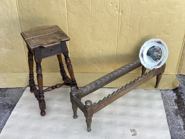 Tabouret à tiroir 