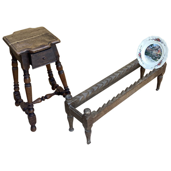 Tabouret à tiroir 