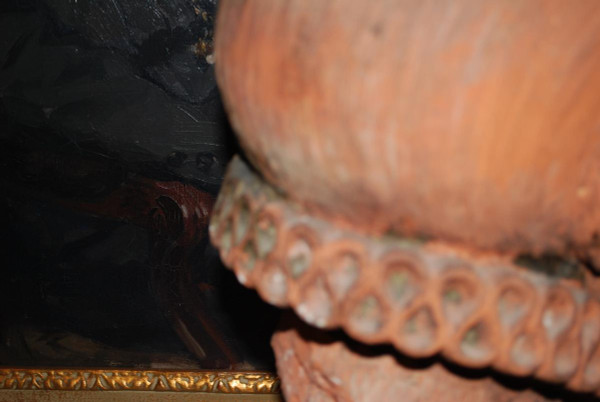 Busto in terracotta del XVII secolo, probabilmente l'ammiraglio De Coligny
