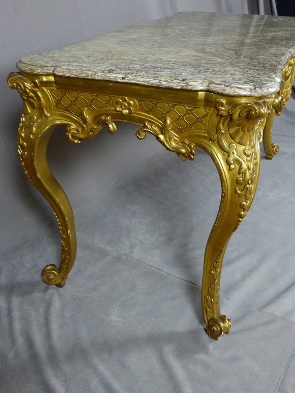Table De Milieu En Bois Doré XIXe siècle