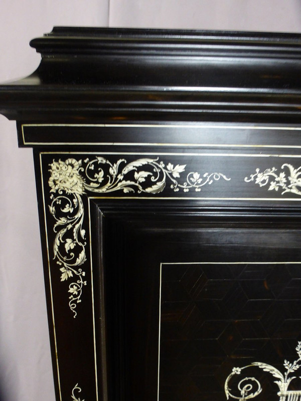 Buffet formante un mobile in ebano, periodo Napoleone III