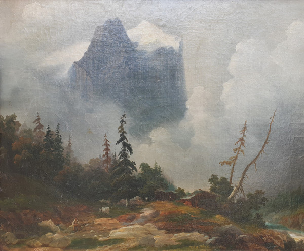 Augustin BADER - View of the Charmey Valley in Switzerland
