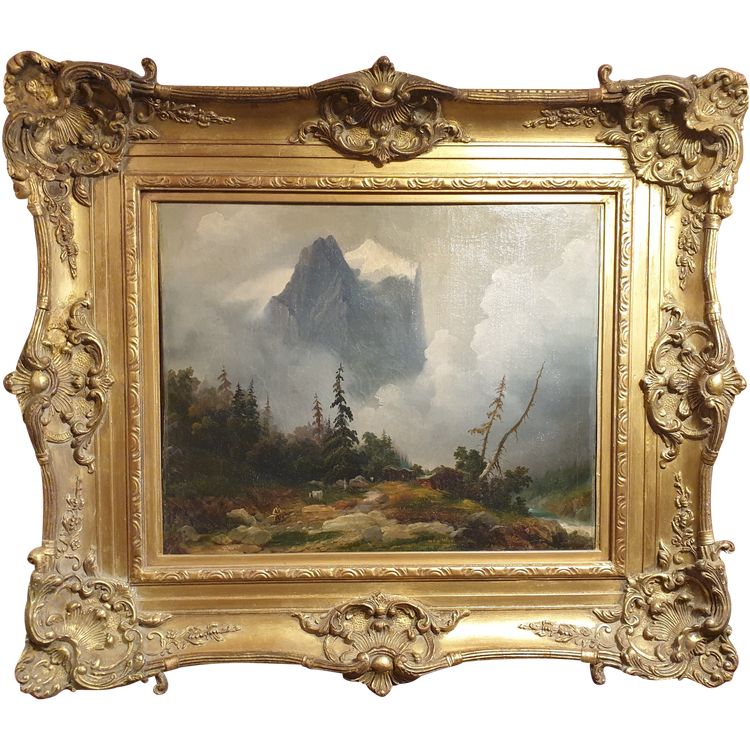 Augustin BADER - View of the Charmey Valley in Switzerland