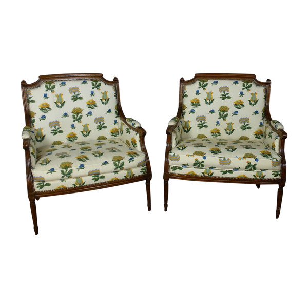 Coppia di Poltrone Marchesa Fine XIX Secolo