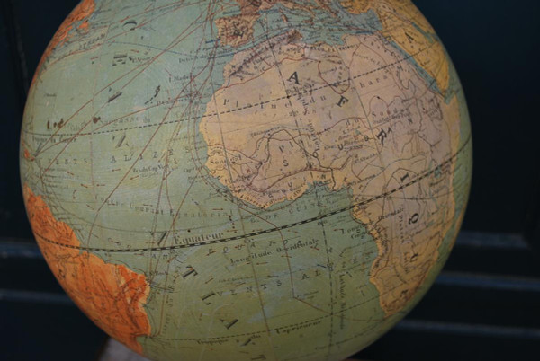 Beautiful World Map From Levasseur Nineteenth