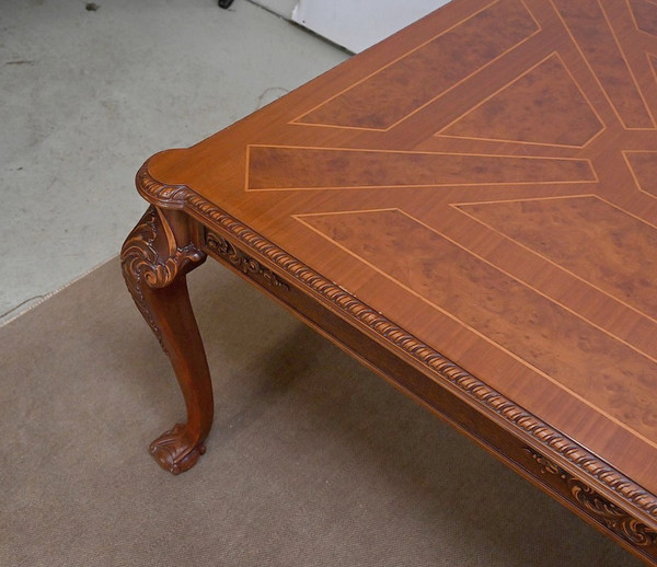 Important Rectangular Table, Chippendale Style, England - Mid-20th Century