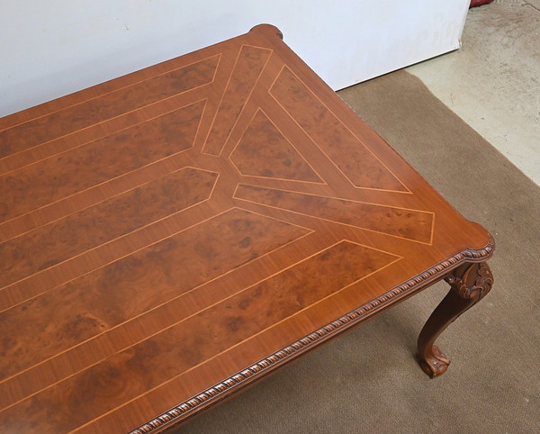 Important Rectangular Table, Chippendale Style, England - Mid-20th Century