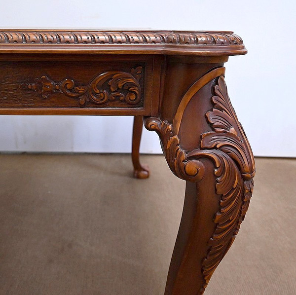 Important Rectangular Table, Chippendale Style, England - Mid-20th Century