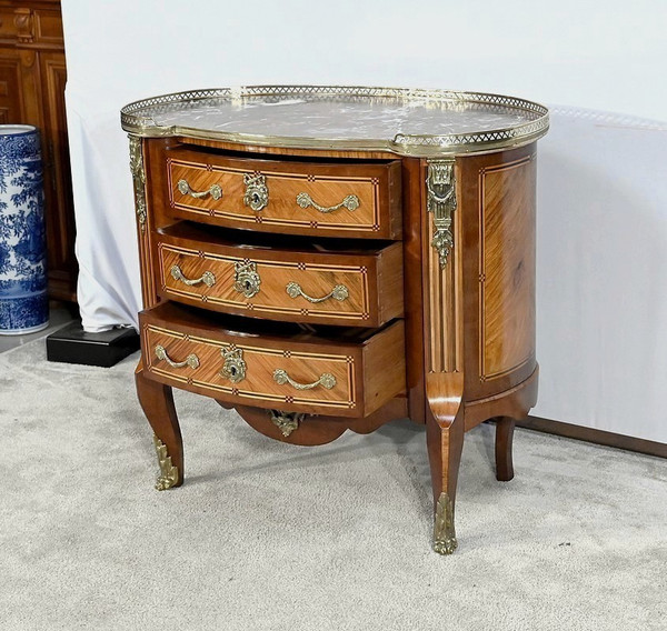 Comò Rognon in Legno Pregiato, Stile Transizione Luigi XIV / Luigi XV - Fine XIX secolo