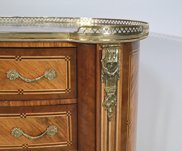 Comò Rognon in Legno Pregiato, Stile Transizione Luigi XIV / Luigi XV - Fine XIX secolo