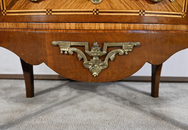 Comò Rognon in Legno Pregiato, Stile Transizione Luigi XIV / Luigi XV - Fine XIX secolo