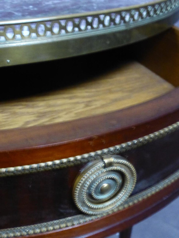 Table Bouillotte acajou style Louis XVI