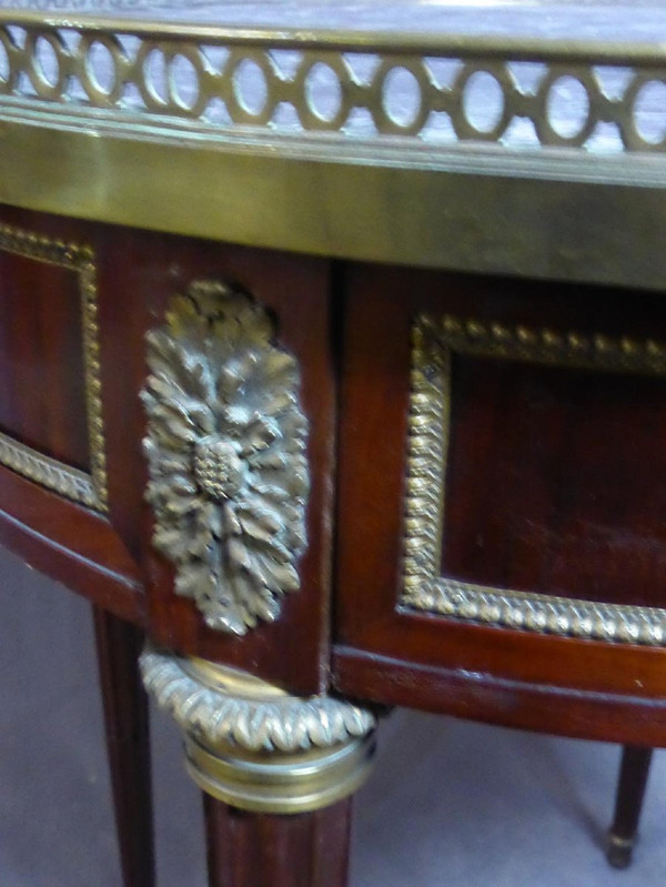 Table Bouillotte acajou style Louis XVI