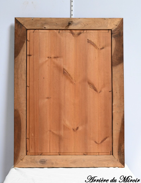 Rectangular Walnut Mirror - Late 19th Century