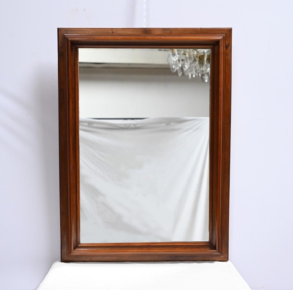 Rectangular Walnut Mirror - Late 19th Century