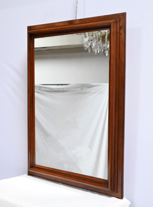 Rectangular Walnut Mirror - Late 19th Century