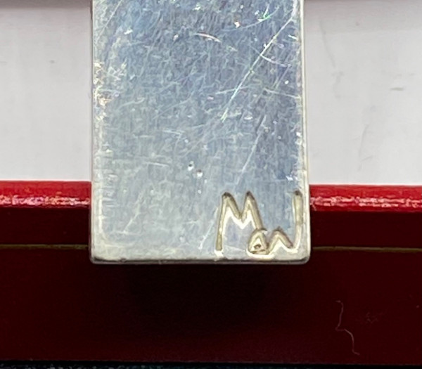 CROCE IN ARGENTO SMALTATA