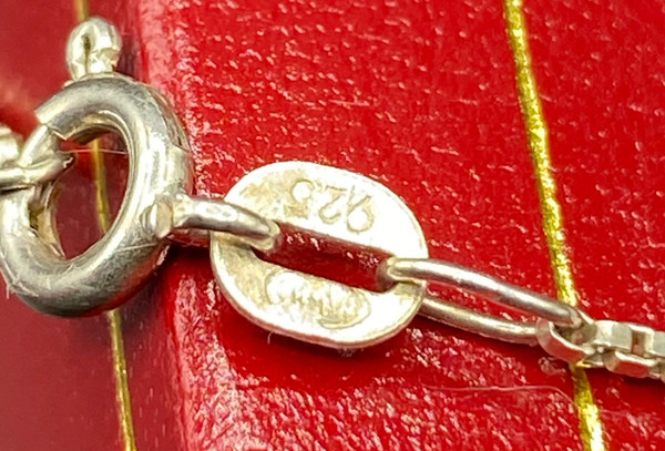 CROCE IN ARGENTO SMALTATA