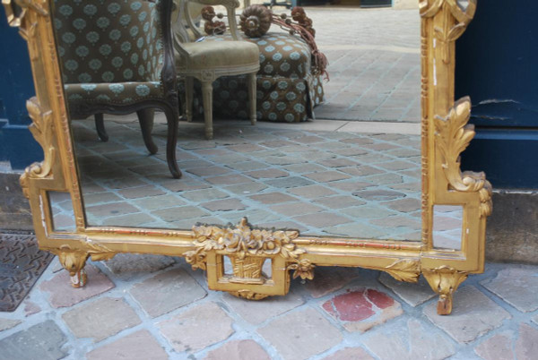 Grande Et Belle Glace , Travail Provencale Du XVIII, époque Louis XVI