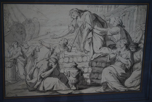 Pen Drawing: The Death Of Dido, Work Early XVIII