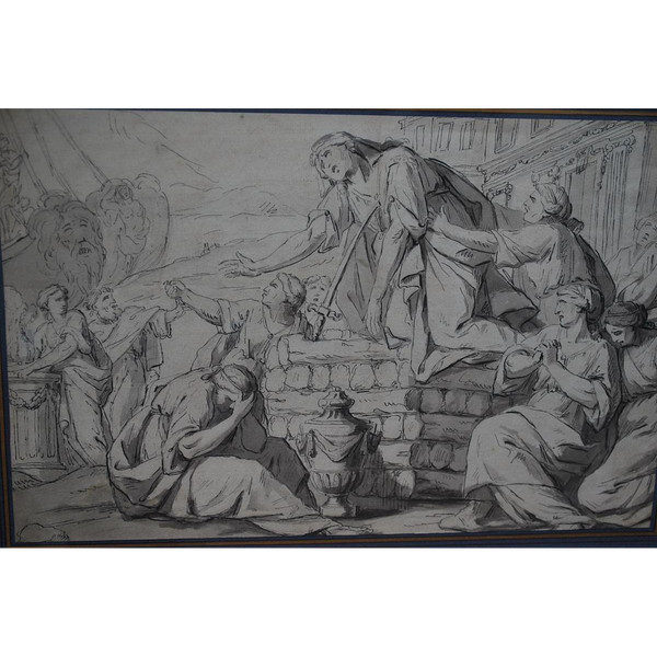Pen Drawing: The Death Of Dido, Work Early XVIII