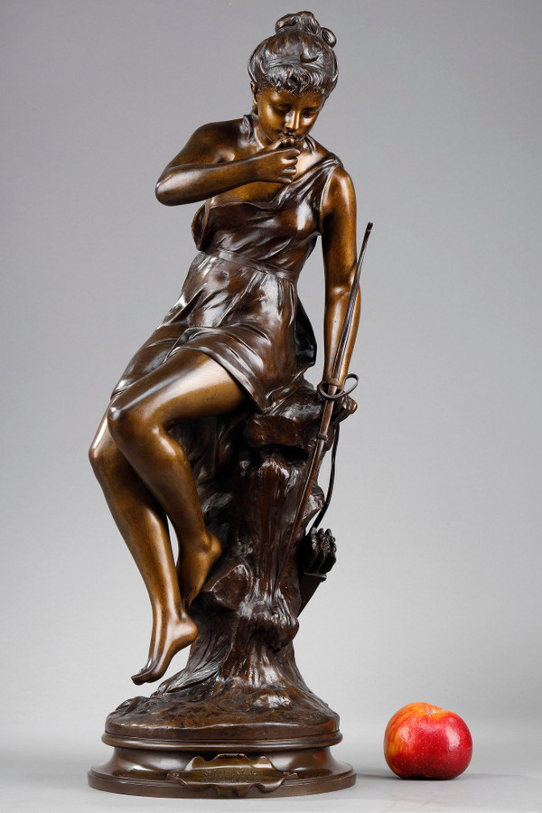 Prova di bronzo "La Source", firmata Lucie Signoret-Ledieu