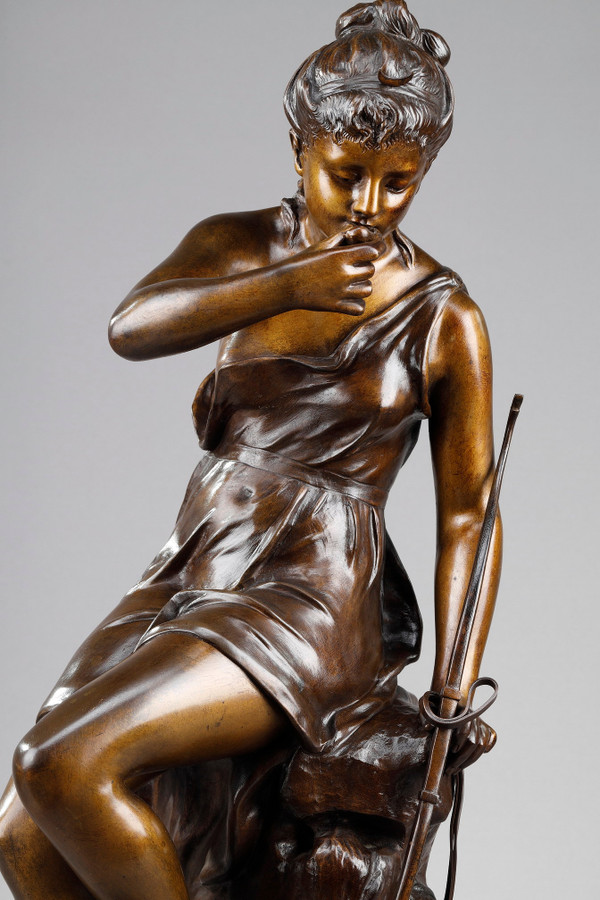 Prova di bronzo "La Source", firmata Lucie Signoret-Ledieu