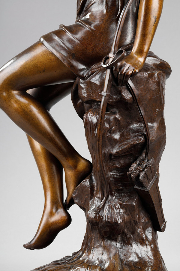 Prova di bronzo "La Source", firmata Lucie Signoret-Ledieu