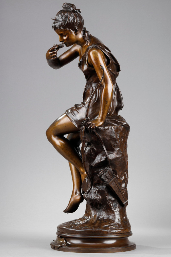 Prova di bronzo "La Source", firmata Lucie Signoret-Ledieu
