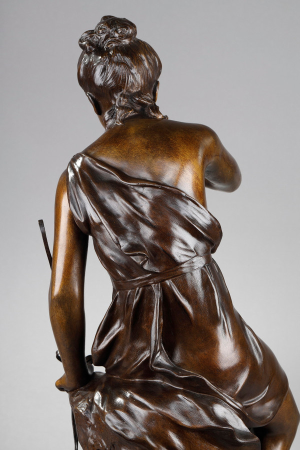 Prova di bronzo "La Source", firmata Lucie Signoret-Ledieu